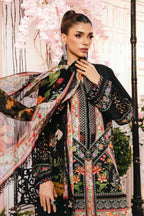 Noir Botanical - 3 Piece Embroidered Lawn Suit | Ready To Wear