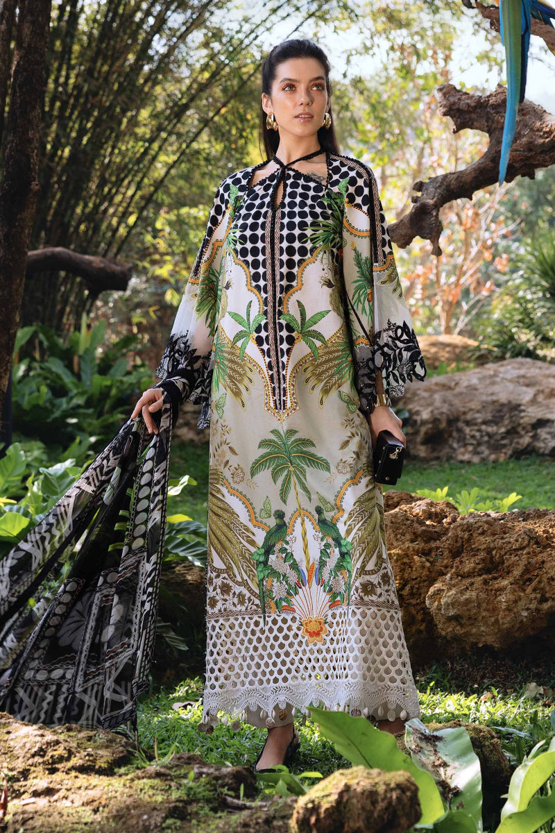 3-Piece printed Lawn Ready to Wear Dress