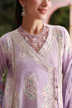 Lavender Bloom Luxury Embroidered Lawn Suit