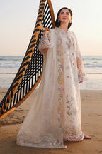 Ethereal White - 3 Piece Cotton Suit | Ready To Wear