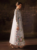 3Pcs Chikankari Multi Embroidery Cotton Lawn Dress
