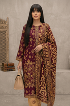 03-Piece Printed Lawn Suit - Ready To Wear