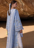 3 Piece Stitched Chikankari Embroidery Dress - Ready To Wear