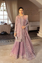 Frosted Lavender - Embroidered Organza Suit | Ready To Wear