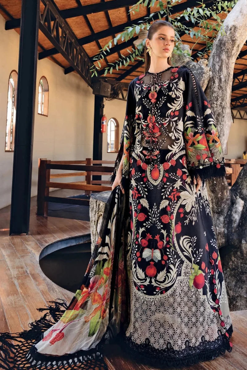 03-Piece Printed Lawn Suit - Ready To Wear