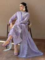 Soft Purple Elegance - 3 Piece Lawn Suit | Ready To Wear