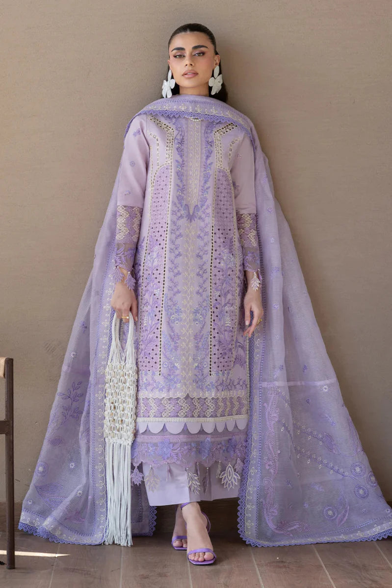 Soft Purple Elegance - 3 Piece Lawn Suit | Ready To Wear