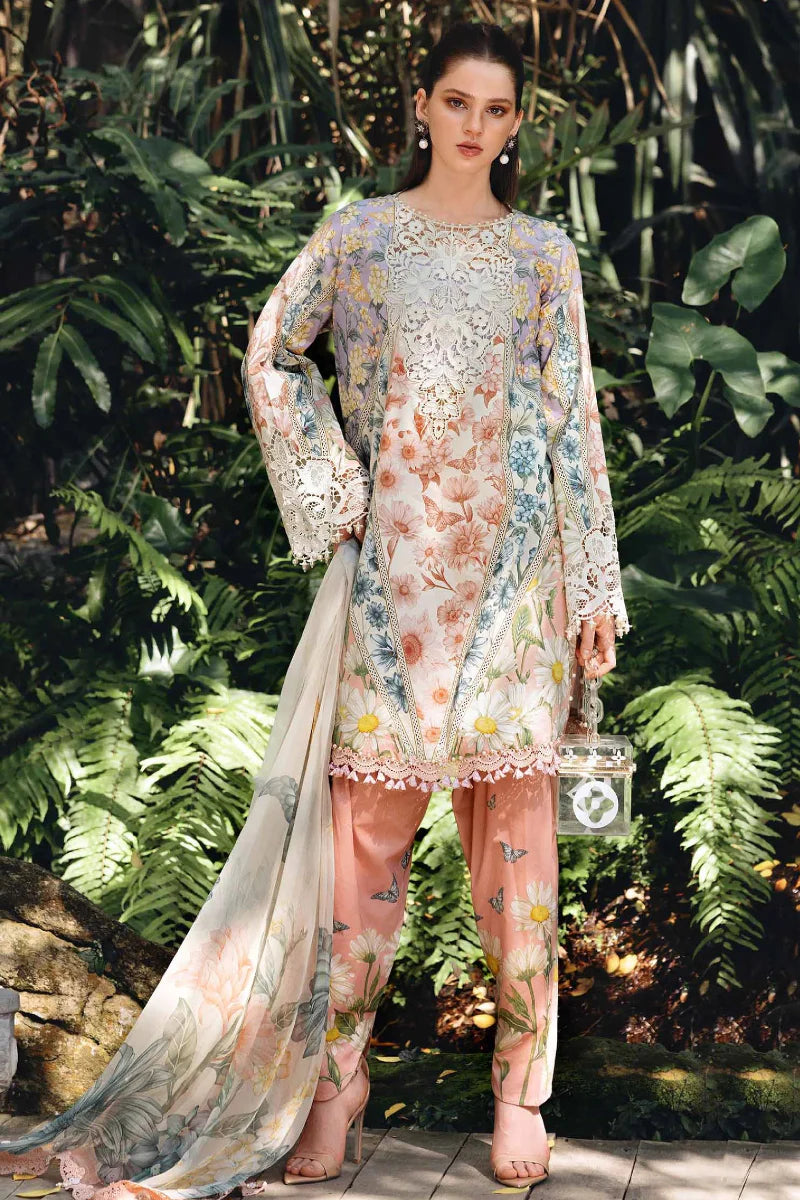 03-Piece Embroidered Lawn Suit | Ready To Wear