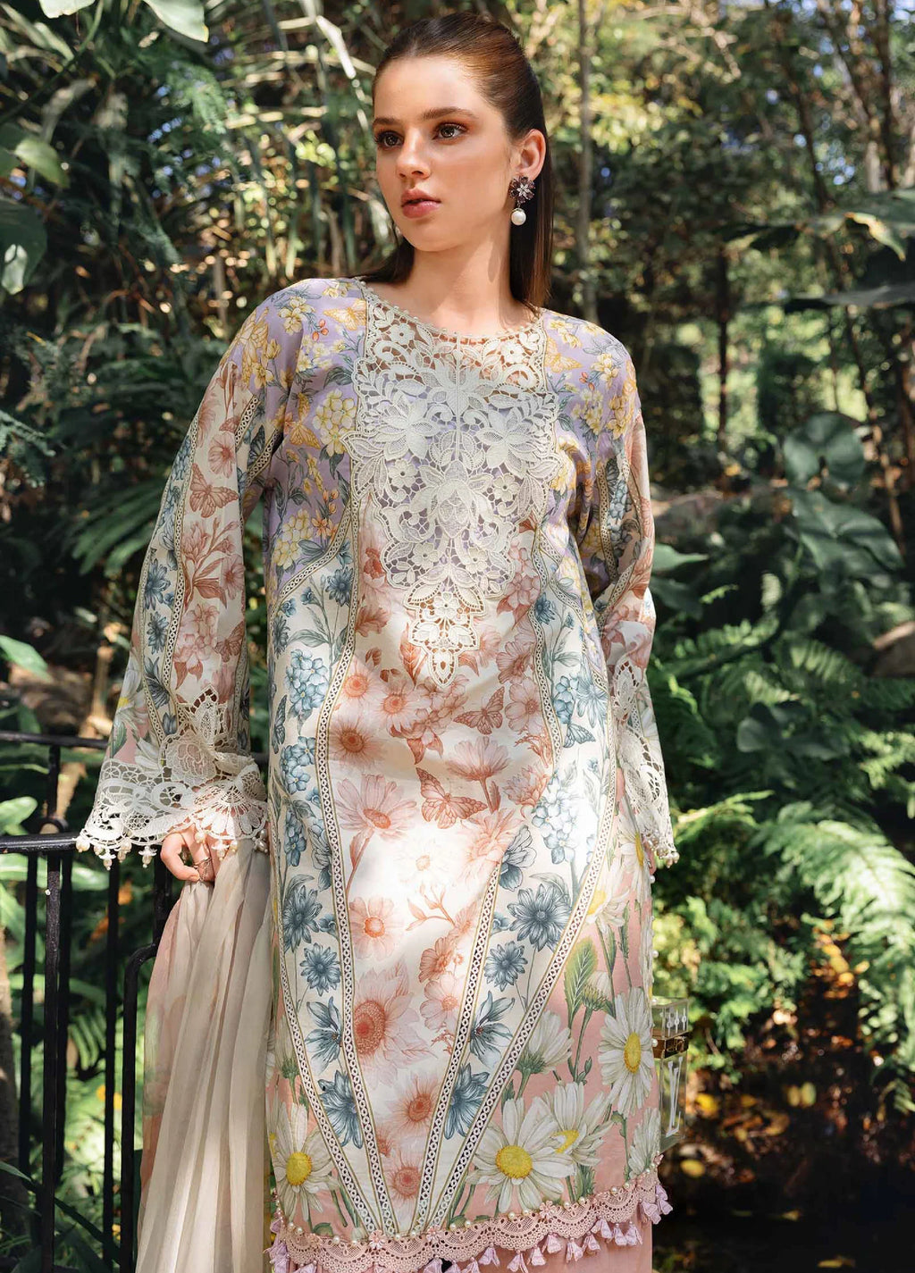 03-Piece Embroidered Lawn Suit | Ready To Wear