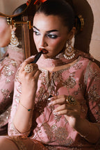 Embroidered Raw Silk Suit | Ready-to-Wear Palazzo Set