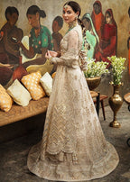 Champagne Gold Heritage - 3 Piece Embroidered Lehenga Set | Ready To Wear