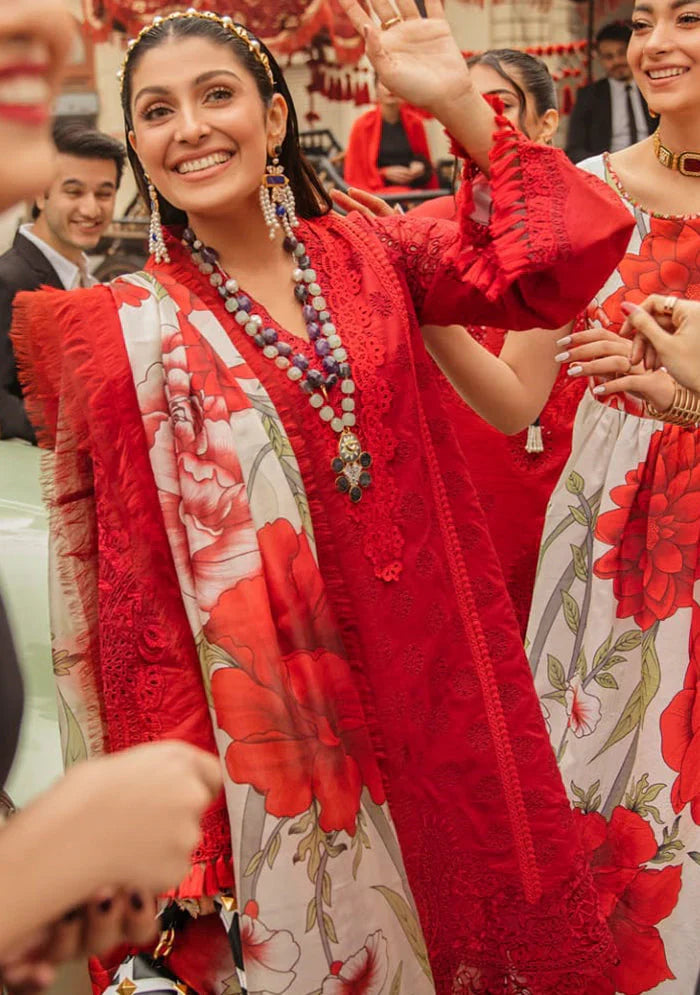 03-Piece Lawn Suit With Chikankari Embroidery - Ready To Wear
