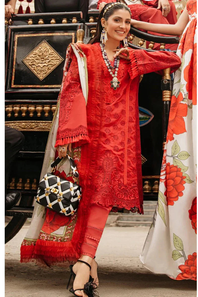 03-Piece Lawn Suit With Chikankari Embroidery - Ready To Wear