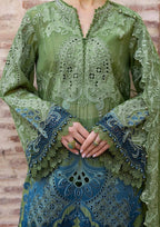 3 Piece Stitched Chikankari Embroidery Dress - Ready To Wear