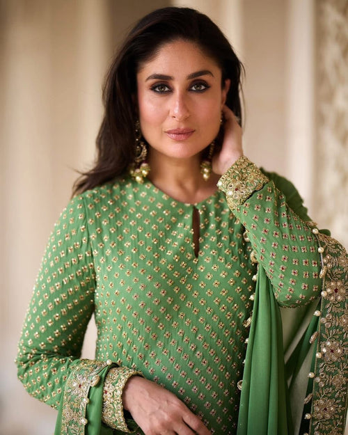 03-Piece Chiffon Suit With Embroidery | Ready To Wear