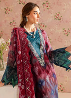 03-Piece Printed Lawn With Embroidered & Chickenkari - Ready To Wear