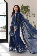 03-Piece Embroidered Luxury Chikankari Lawn - Ready To Wear