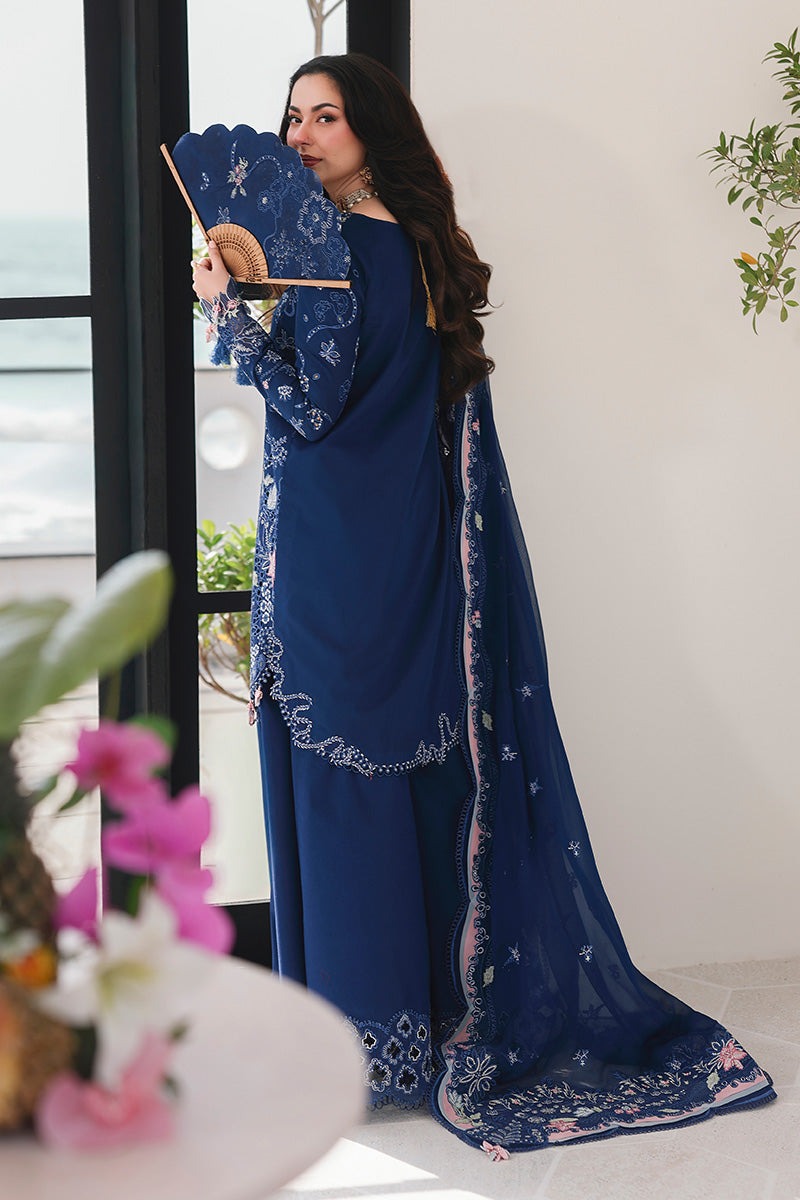 03-Piece Embroidered Luxury Chikankari Lawn - Ready To Wear
