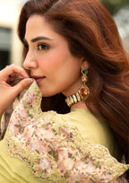 03-Piece Embroidered Chikankari Luxury Lawn Suit - Ready To Wear