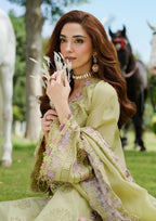 03-Piece Embroidered Chikankari Luxury Lawn Suit - Ready To Wear