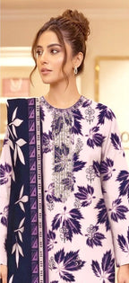 03-Piece Printed Lawn Suit - Ready To Wear