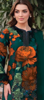 03-Piece Printed Lawn Suit - Ready To Wear