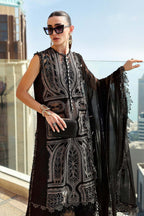 Embroidered Black Lawn Suite – Luxury Edition