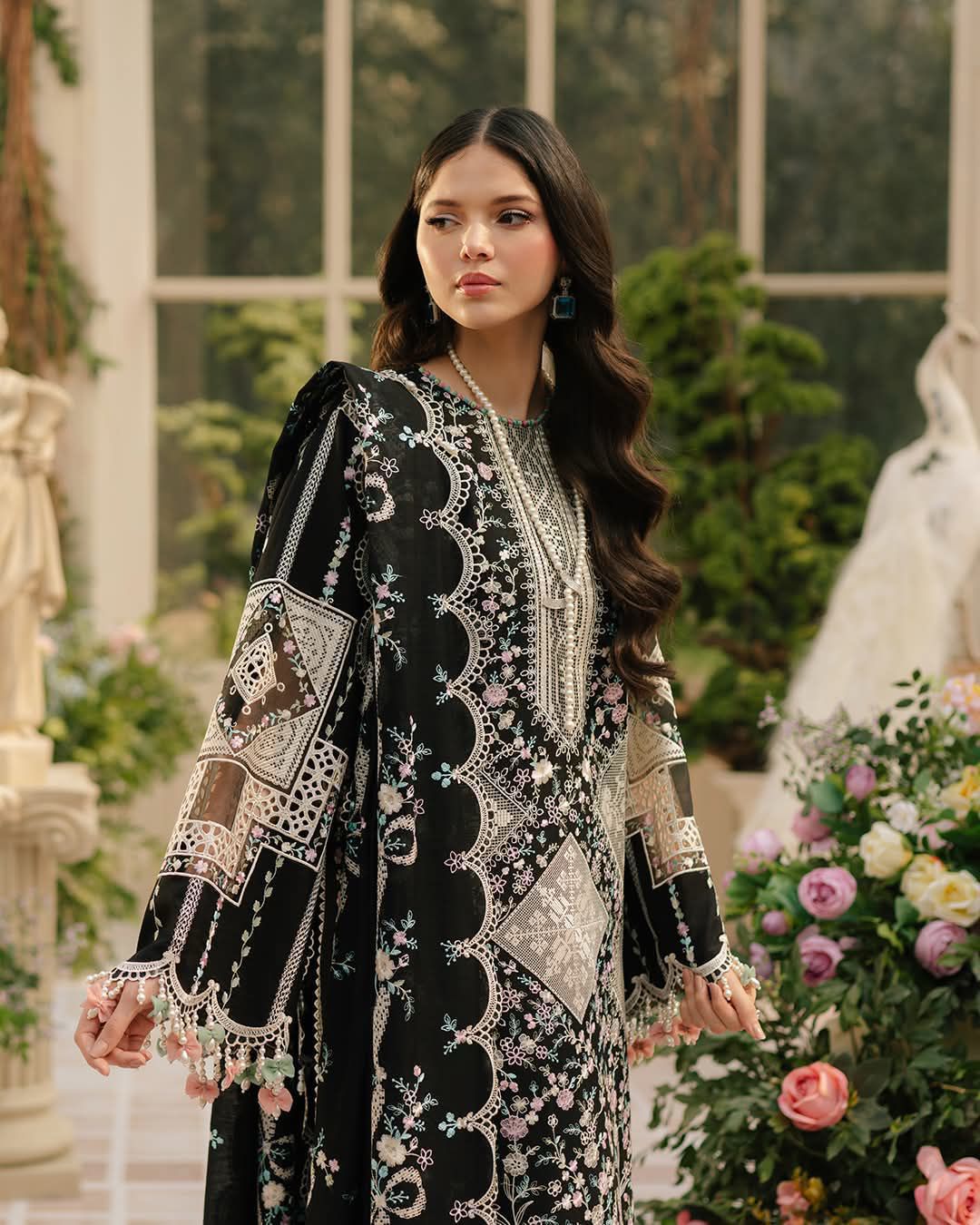 03-Piece Lawn Suit With Embroidery - Ready To Wear