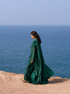 Emerald Green Chikankari Lawn Suit | Ready-to-Wear 3-Piece Set