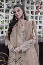 03-Piece Lawn Suit With Heavy Embroidery - Ready To Wear