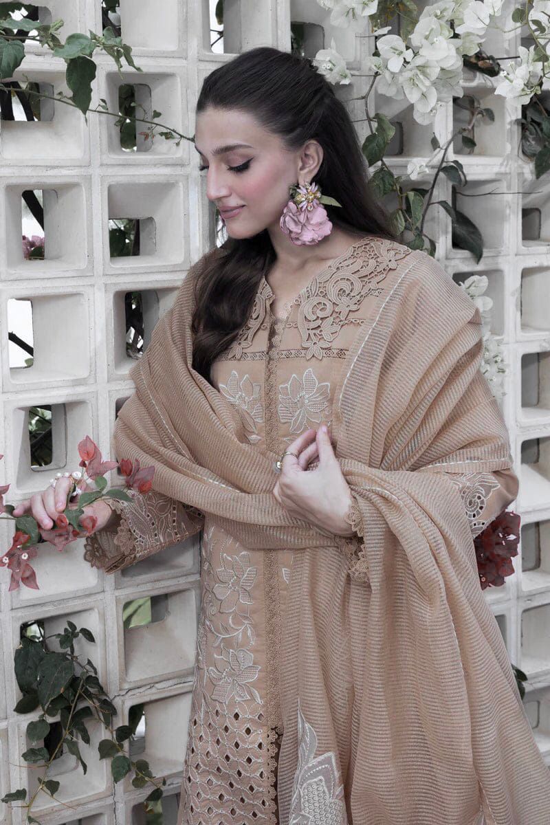 03-Piece Lawn Suit With Heavy Embroidery - Ready To Wear