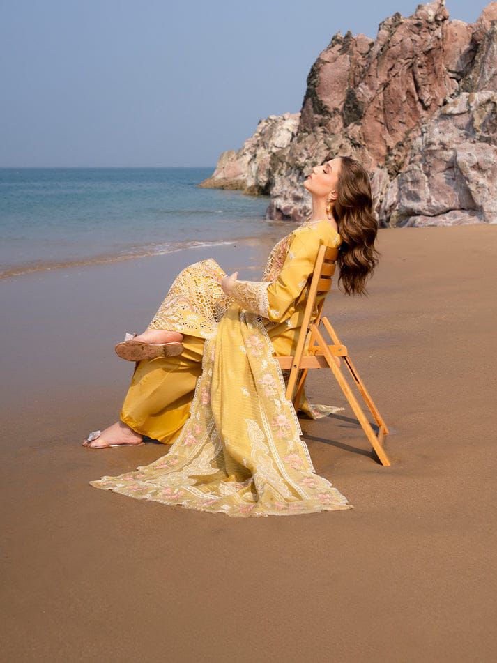 03-Piece Lawn Suit With Heavy Embroidery - Ready To Wear