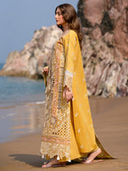 03-Piece Lawn Suit With Heavy Embroidery - Ready To Wear