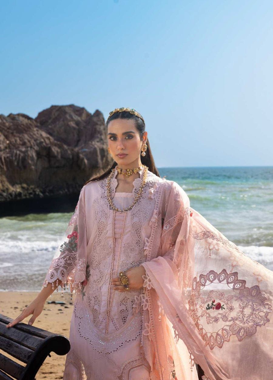 03-Piece Lawn Suit With Heavy Embroidery - Ready To Wear