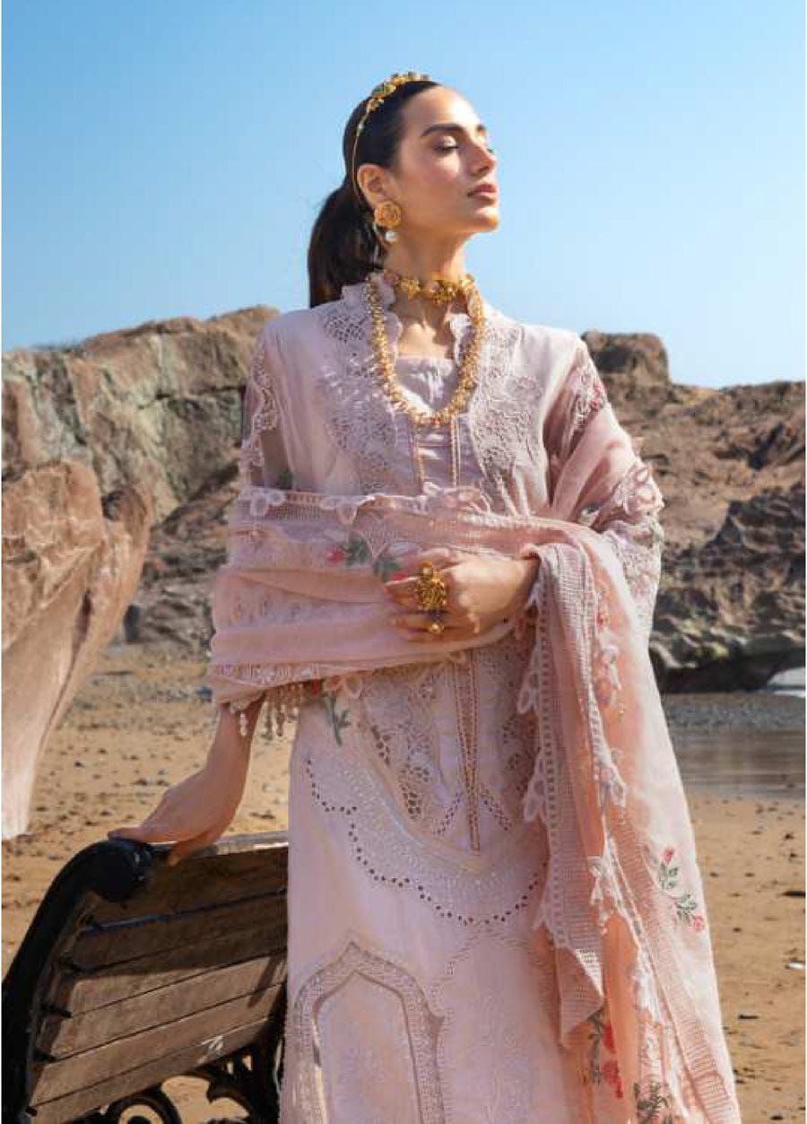 03-Piece Lawn Suit With Heavy Embroidery - Ready To Wear