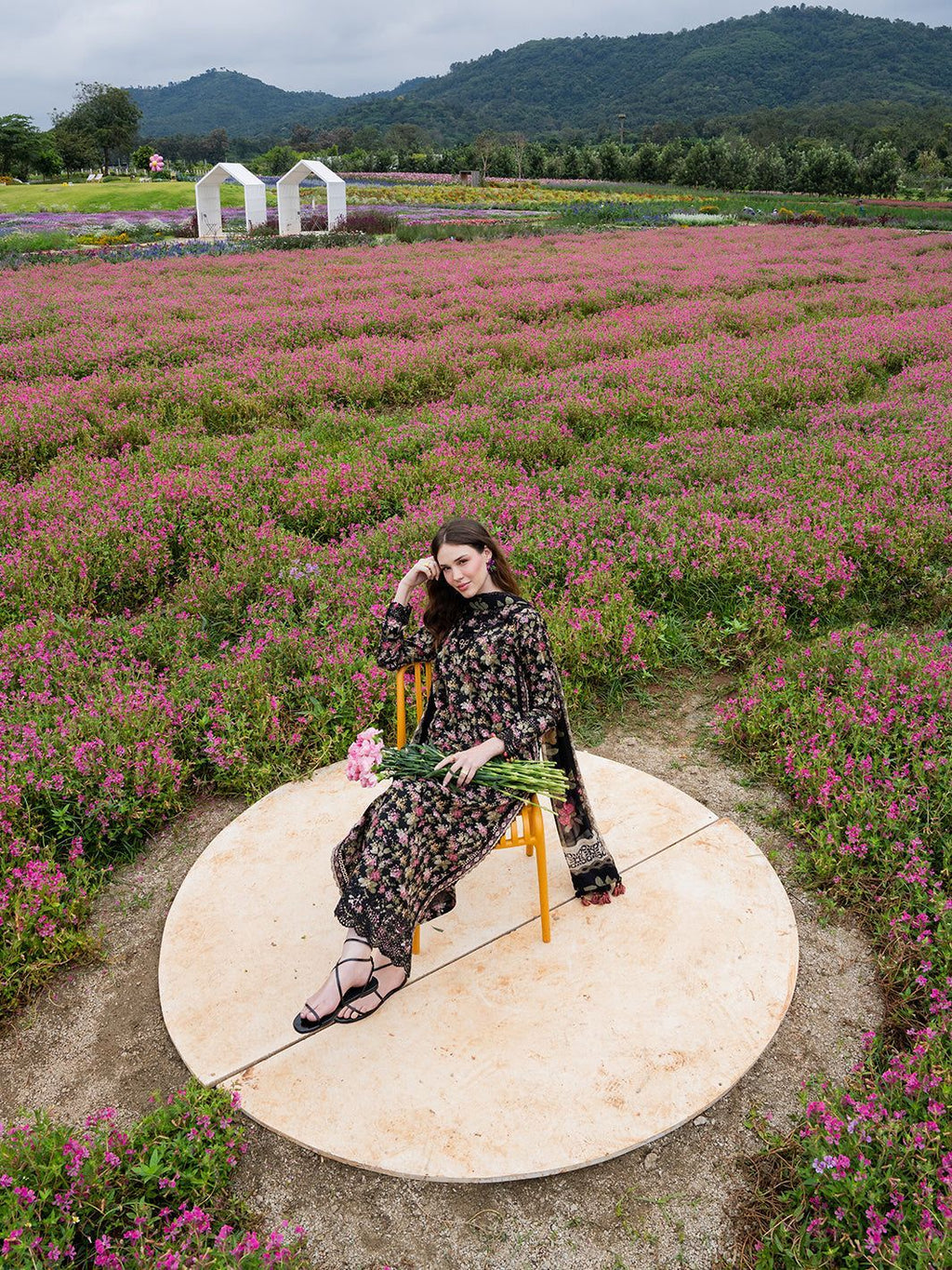 03-Piece Printed Lawn Suit With Embroidery - Ready To Wear