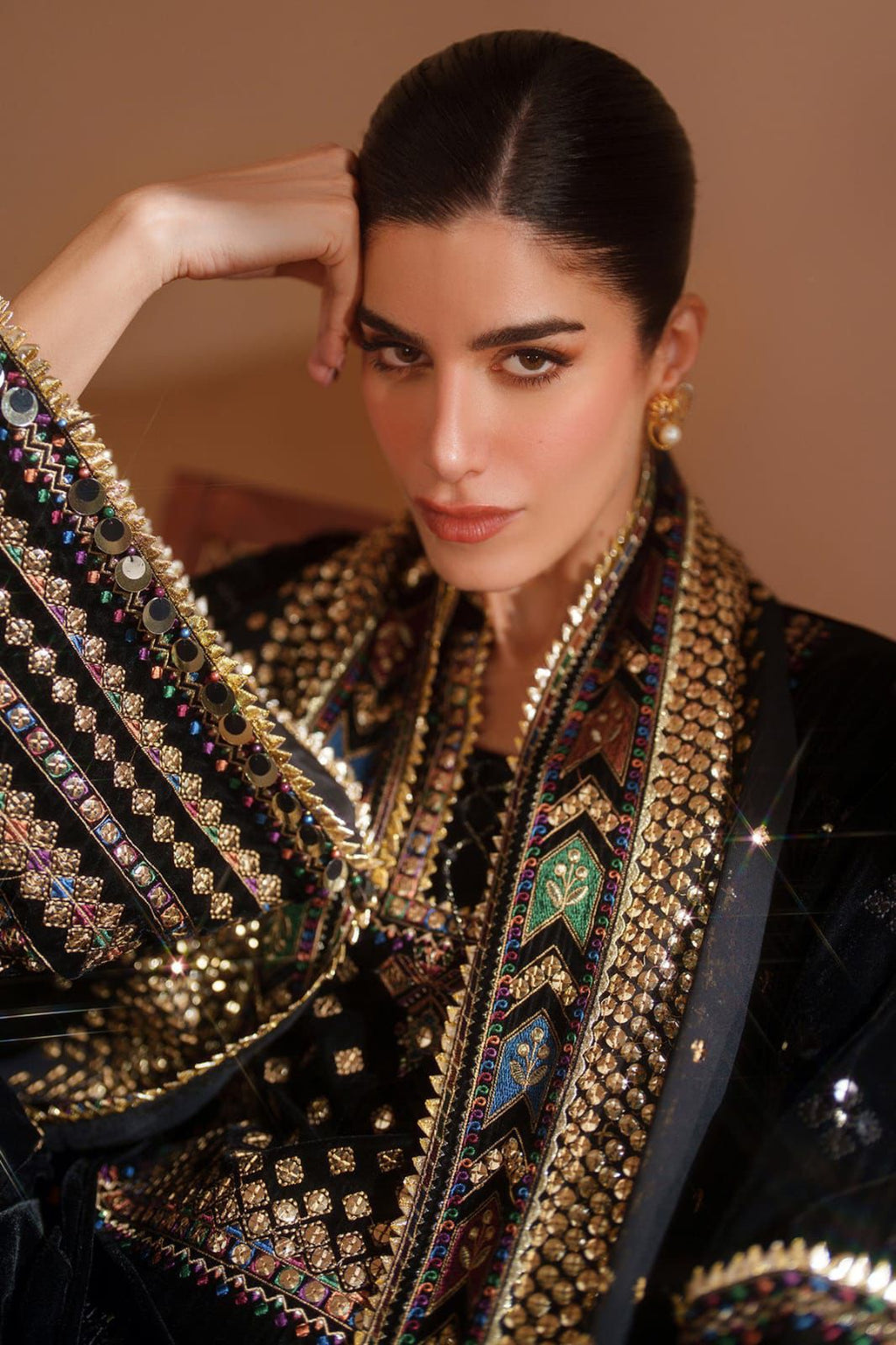 Classic Black & Gold - 3 Piece Lawn Suit | Ready To Wear