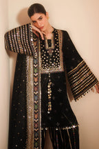Classic Black & Gold - 3 Piece Lawn Suit | Ready To Wear