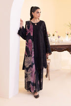 Black Schiffli - 3 Piece Embroidered Lawn Suit | Ready To Wear