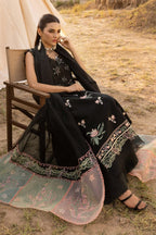 Midnight Botanical Elegance - 3 Piece Lawn Suit | Ready To Wear