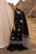 Midnight Botanical Elegance - 3 Piece Lawn Suit | Ready To Wear