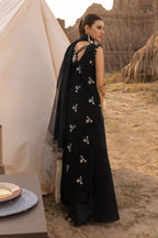 Midnight Botanical Elegance - 3 Piece Lawn Suit | Ready To Wear