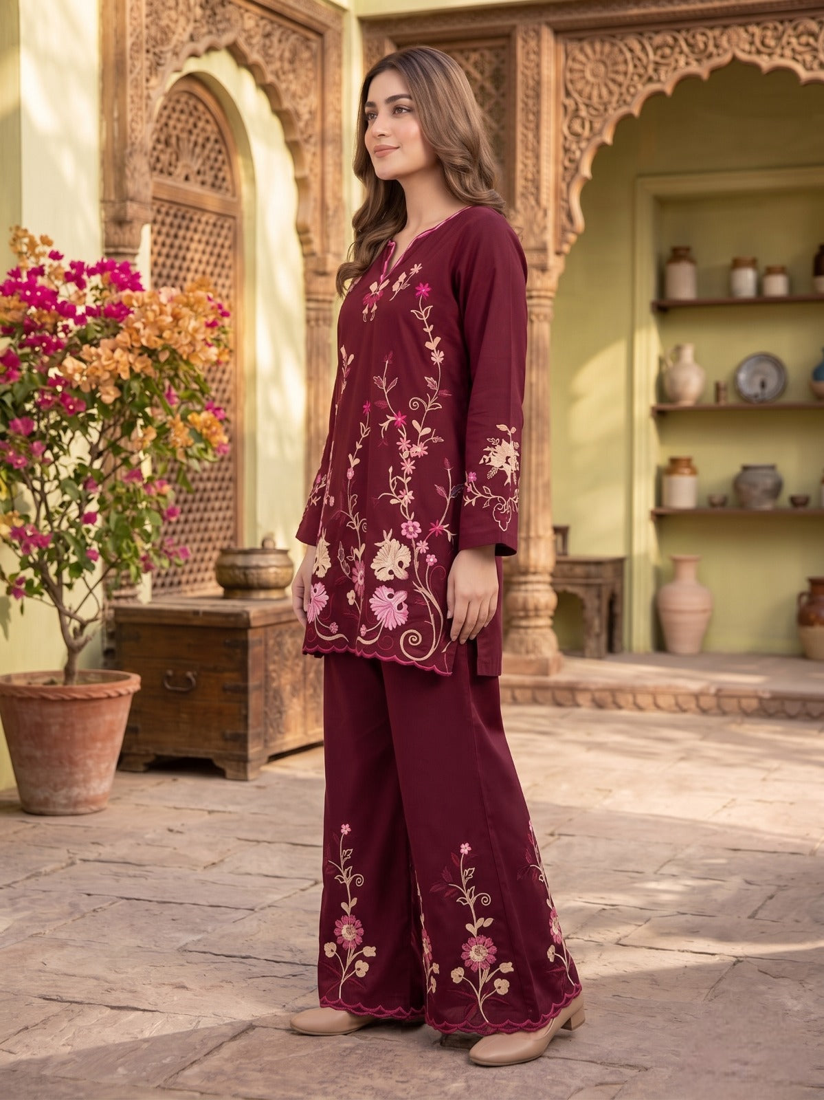 MISH MAROON - CO-ORD SET
