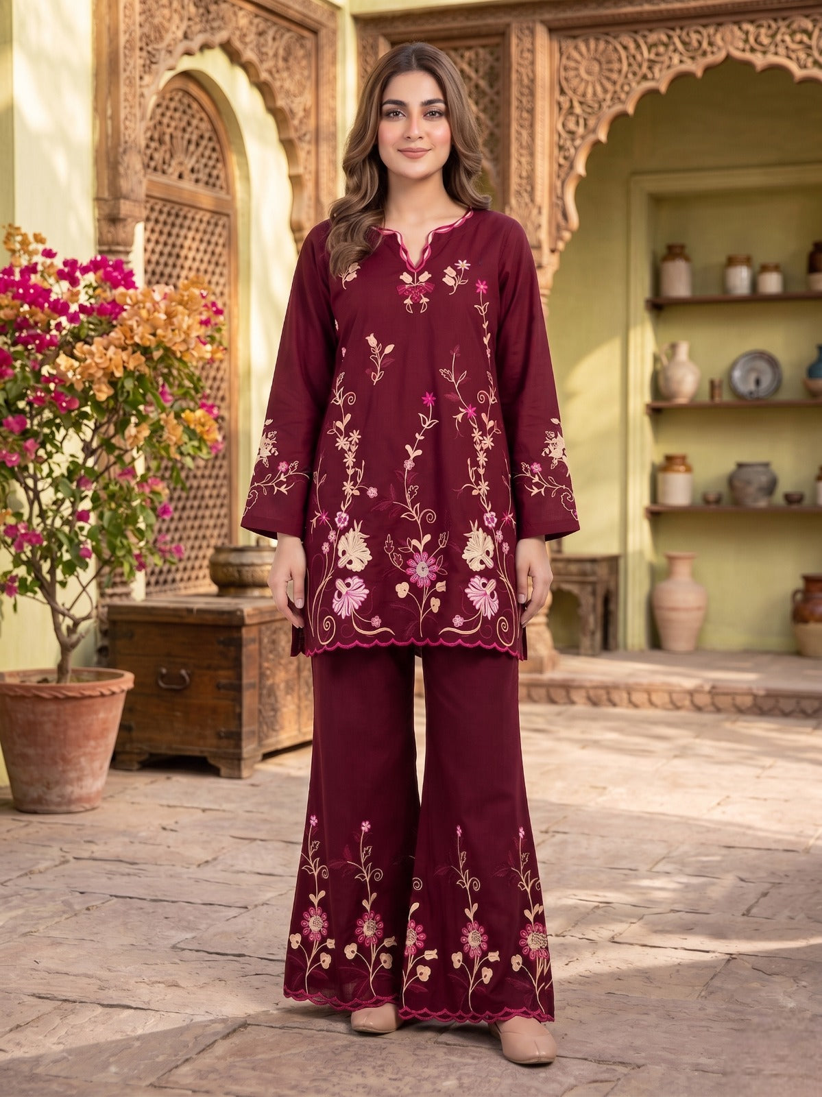 MISH MAROON - CO-ORD SET