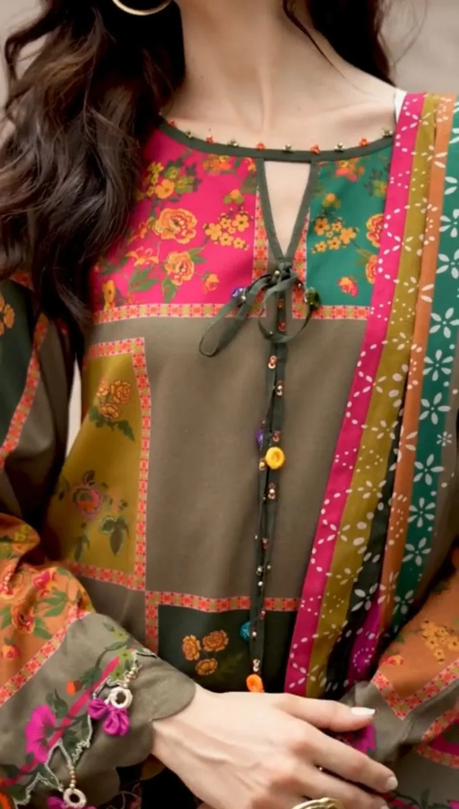 03-Piece Lawn Suit - Ready To Wear