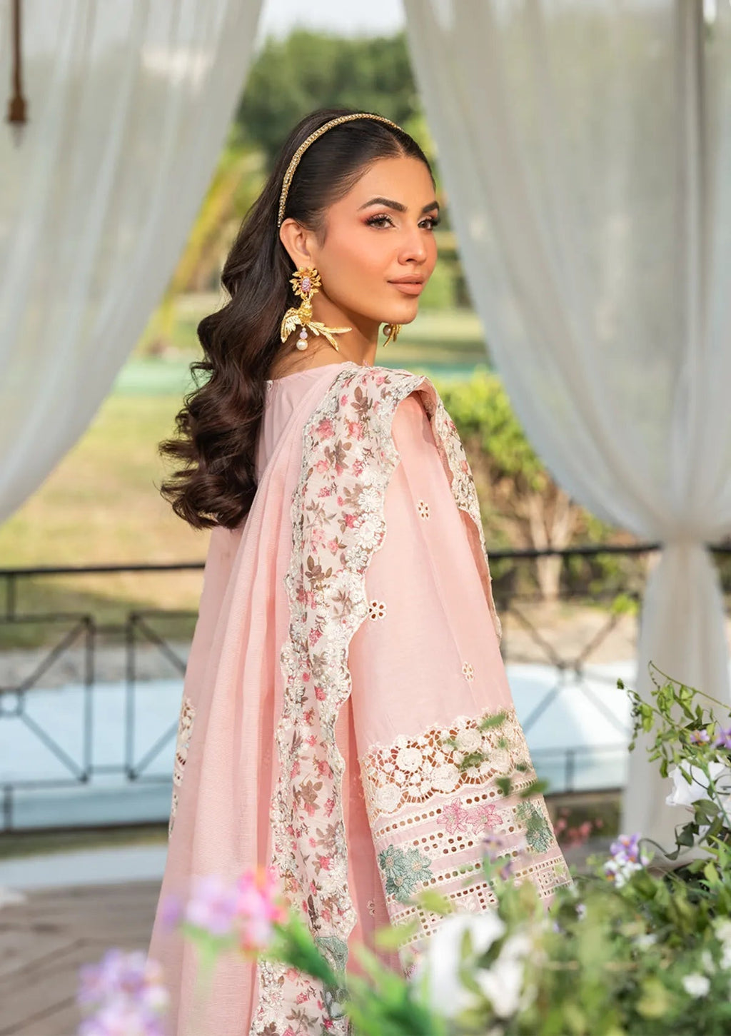 3 Pieces Embroidered Chikankari Luxury Lawn Suit Ready To Wear