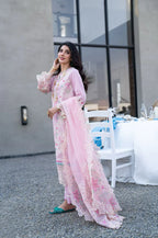 Soft Pink Petals - Embroidered Lawn Suit | Ready To Wear