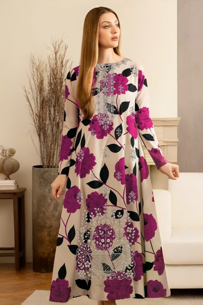 03-Piece Lawn Suit - Ready To Wear
