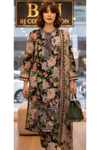 03-Piece Printed Lawn Suit - Ready To Wear