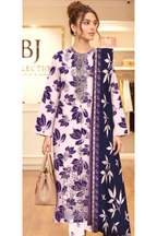 03-Piece Printed Lawn Suit - Ready To Wear